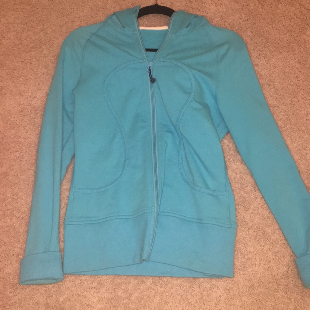 Blue Lulu lemon zip up hoodie